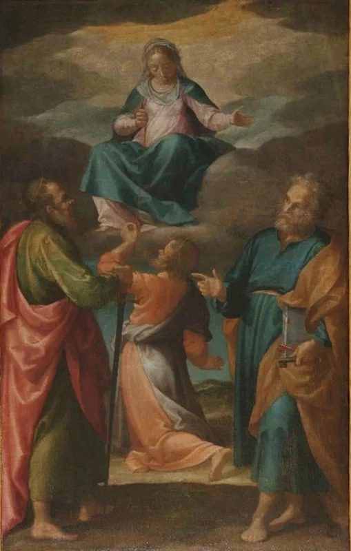 Aurelio Lomi - Madonna della Cintola con San Tommaso, San Paolo e San Pietro, Seravezza, Lucca